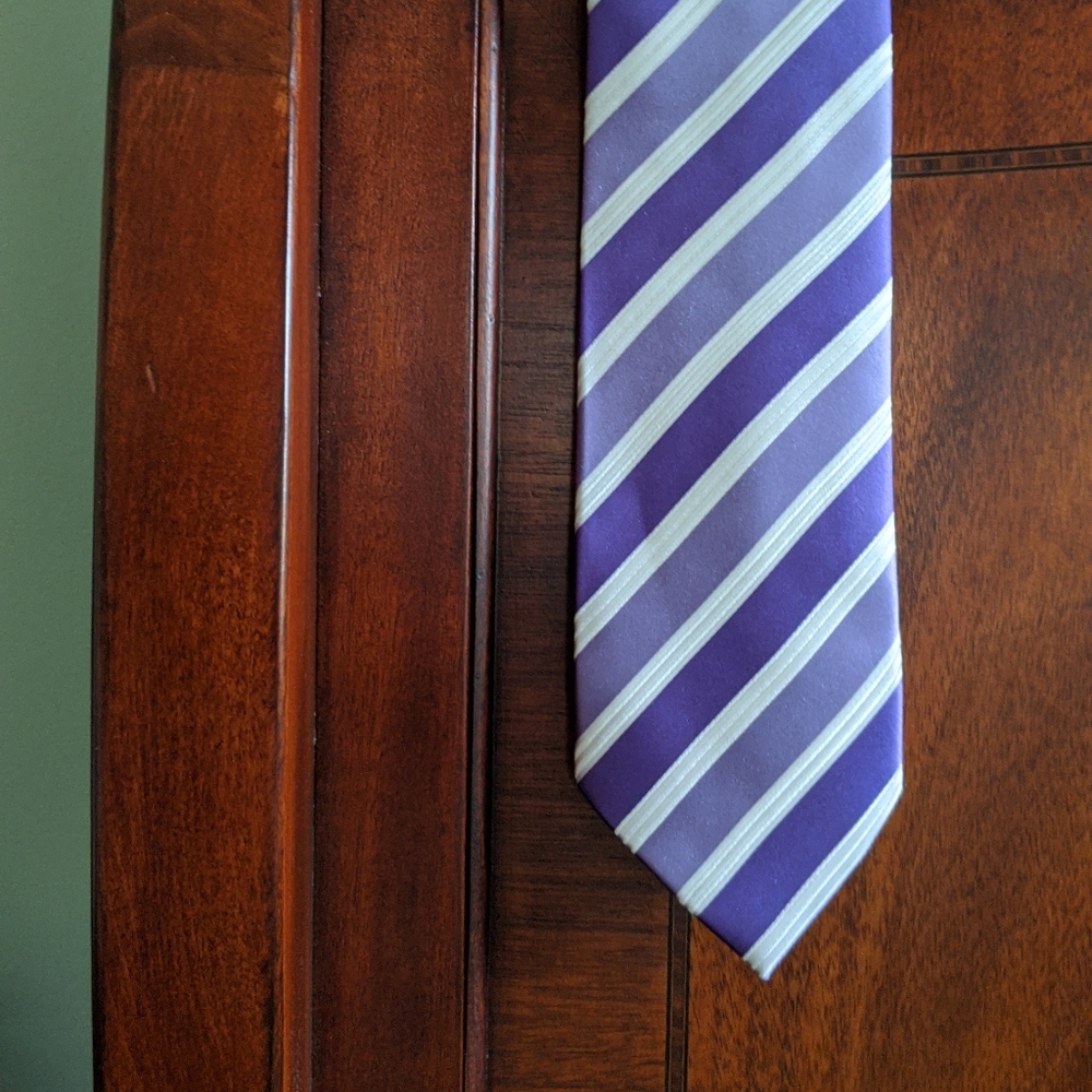 Striped Purple Tie